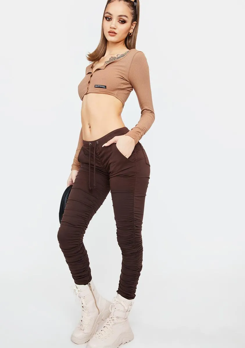 Hot Roommate Ruched Joggers