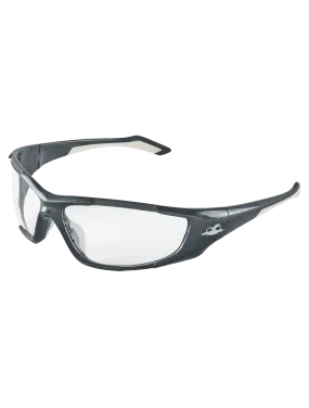 Javelin™ Clear Anti-Fog Lens, Shiny Pearl Gray Frame Safety Glasses - BH1291AF