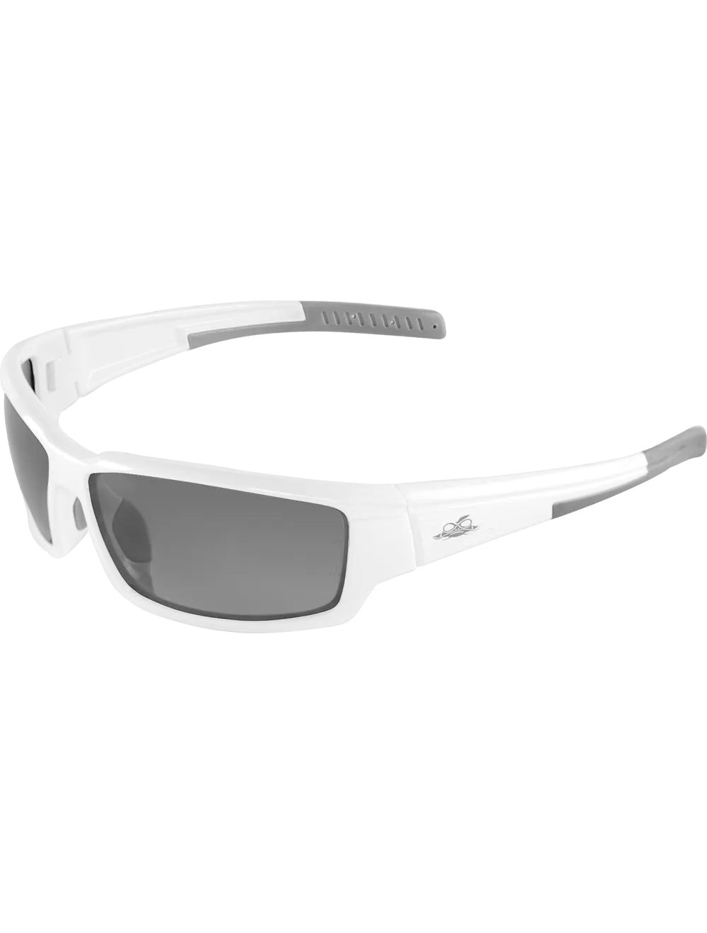 Maki® Silver Mirror Anti-Fog Lens, Shiny White Frame Safety Glasses - LIMITED STOCK - BH14187AF