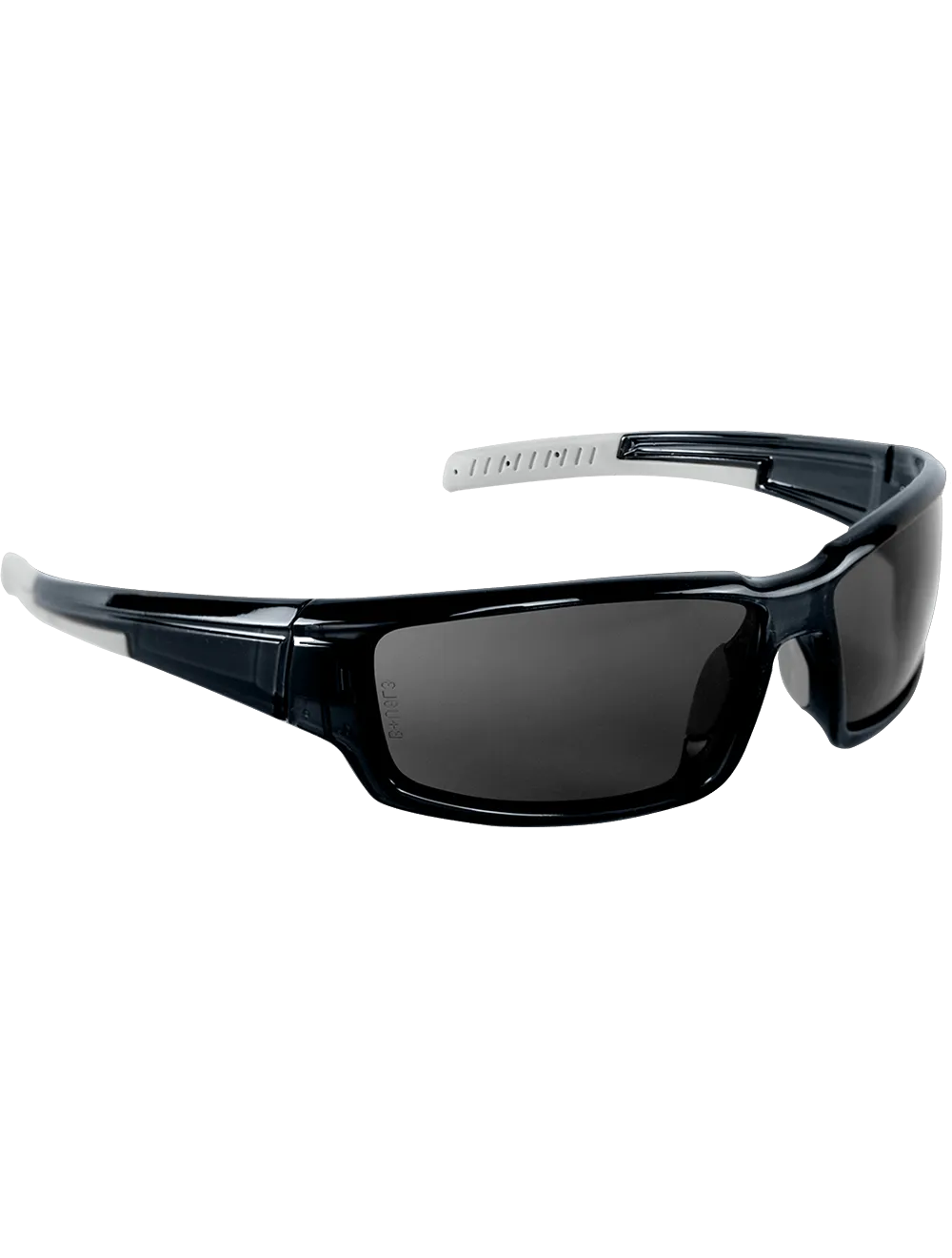 Maki® Smoke Anti-Fog Lens, Crystal Black Frame Safety Glasses - BH1433AF