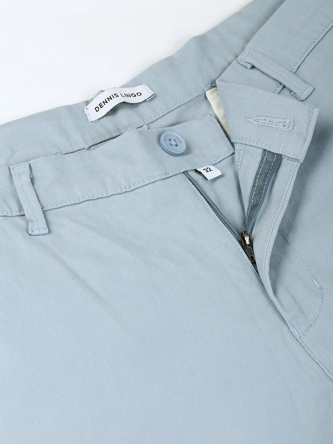 Men's Tapered Fit Cotton Chinos (Light Blue)