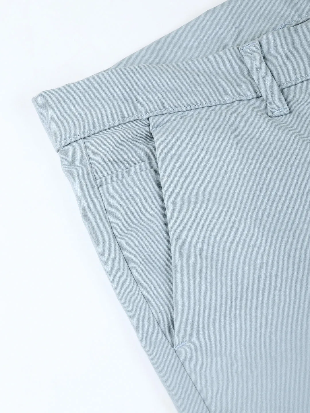 Men's Tapered Fit Cotton Chinos (Light Blue)