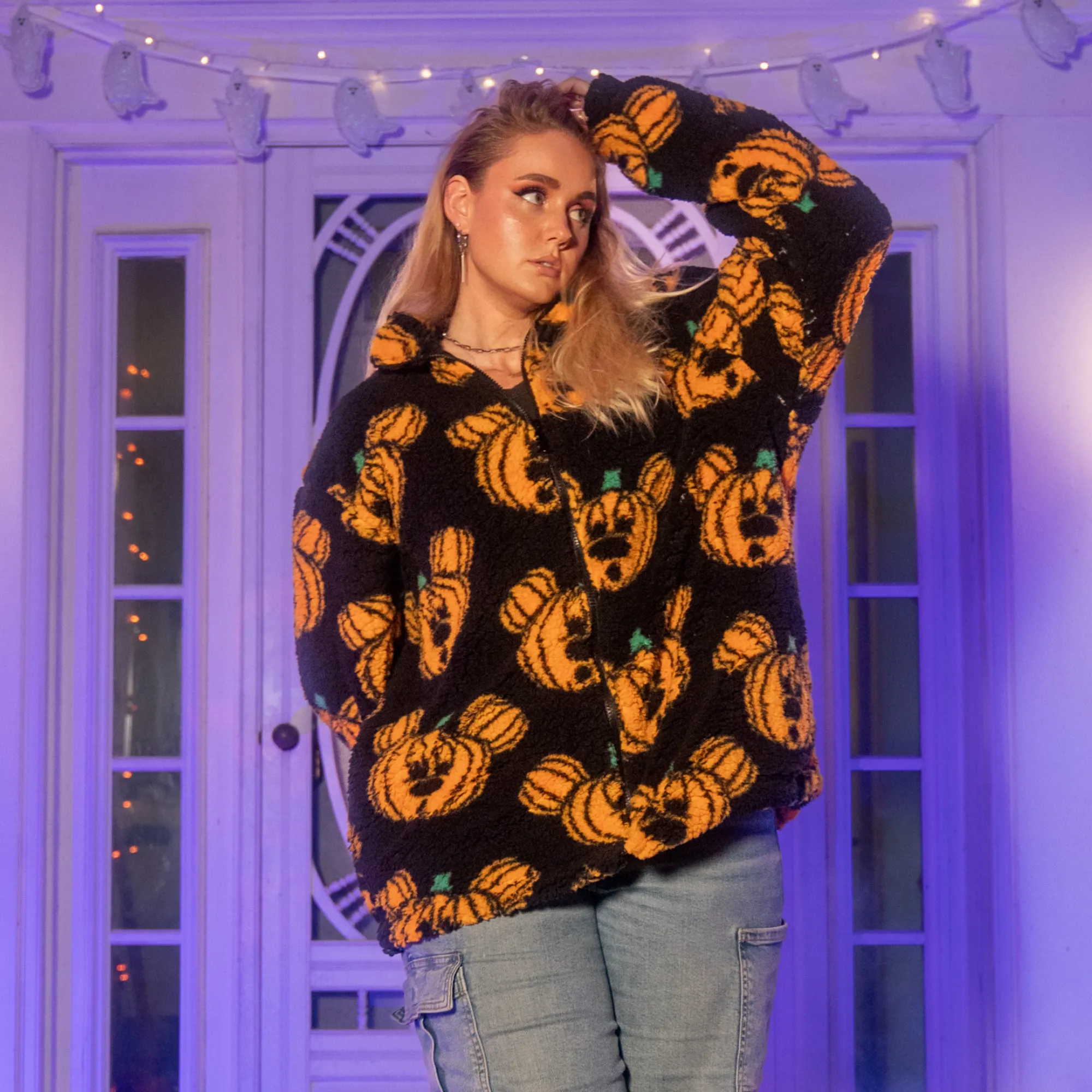 Mickey Pumpkin Teddy Jacket