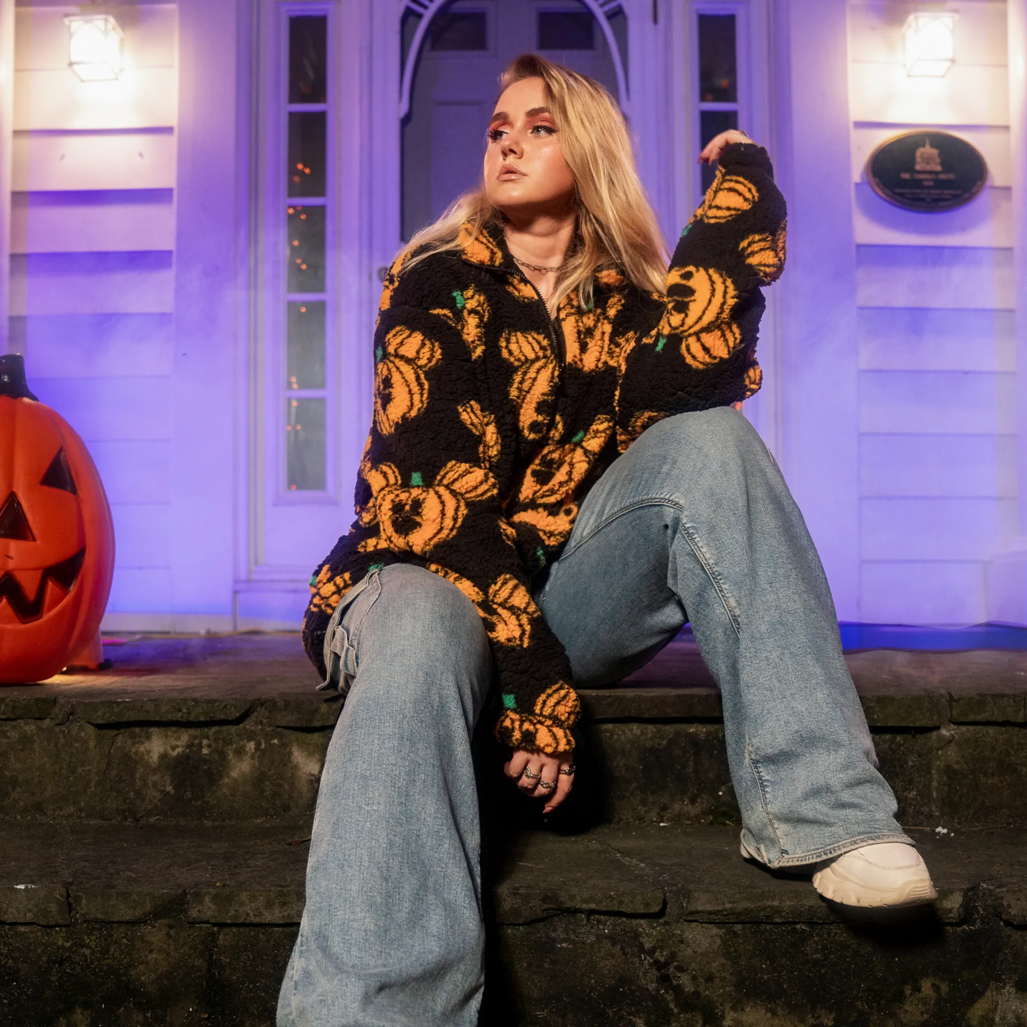 Mickey Pumpkin Teddy Jacket