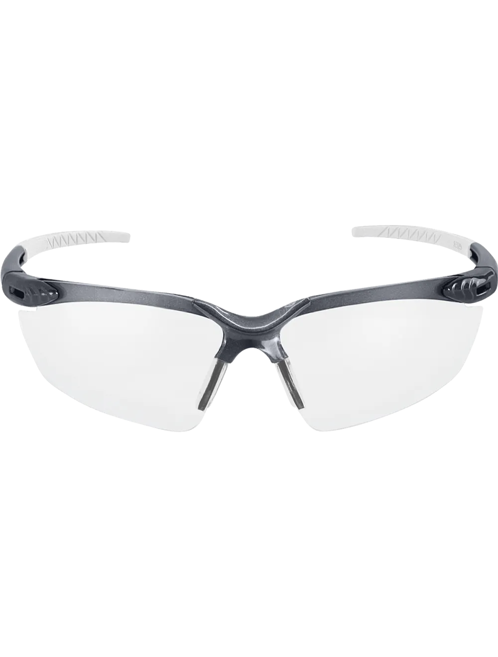 Mojarra® Clear Anti-Fog Lens, Shiny Pearl Gray Frame Safety Glasses - BH1191AF