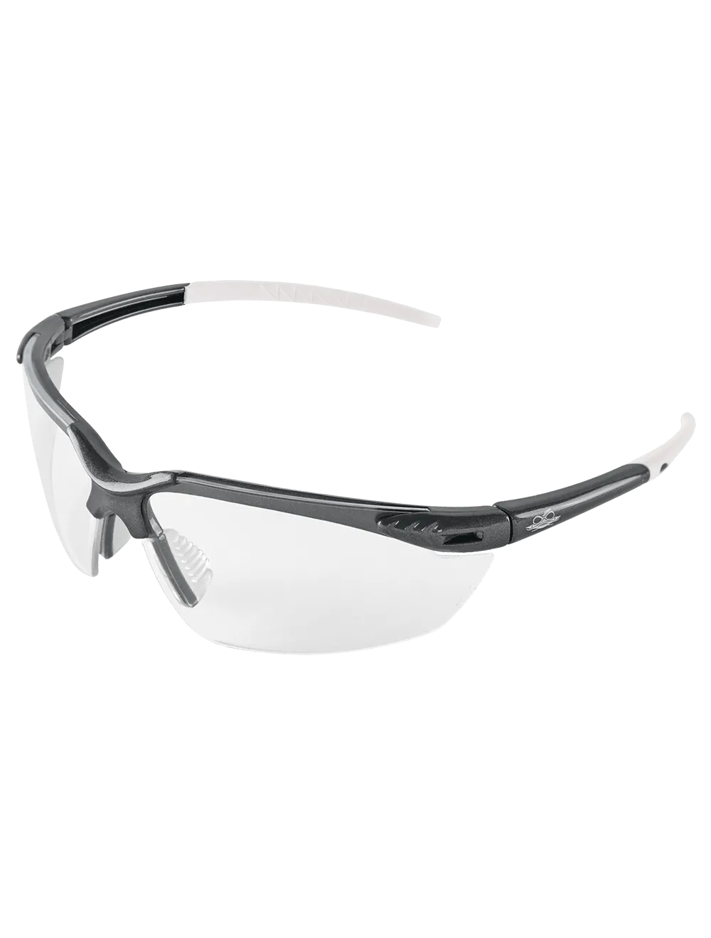 Mojarra® Clear Anti-Fog Lens, Shiny Pearl Gray Frame Safety Glasses - BH1191AF