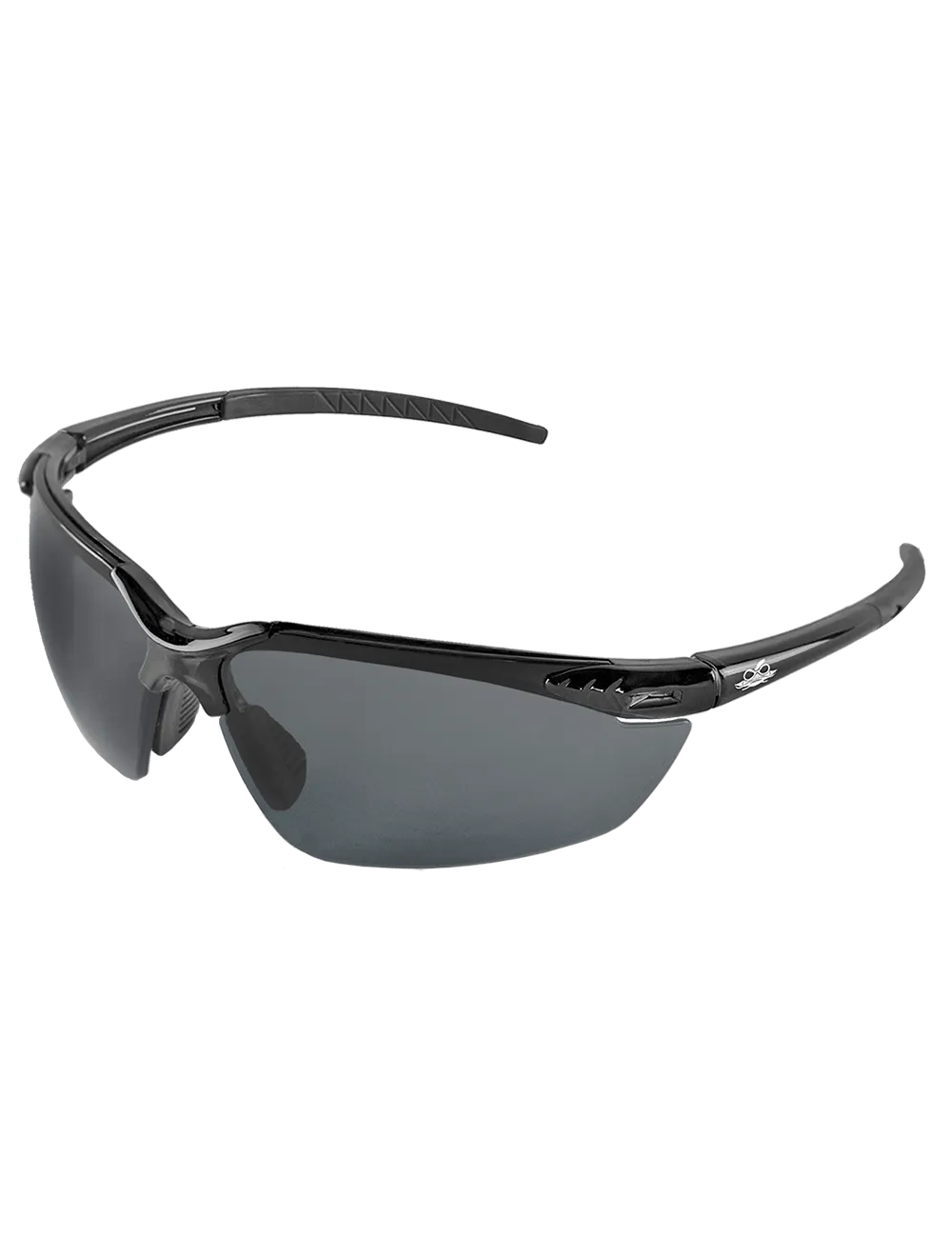 Mojarra® Dark Smoke Anti-Fog Lens, Crystal Black Frame Safety Glasses - BH1133AF