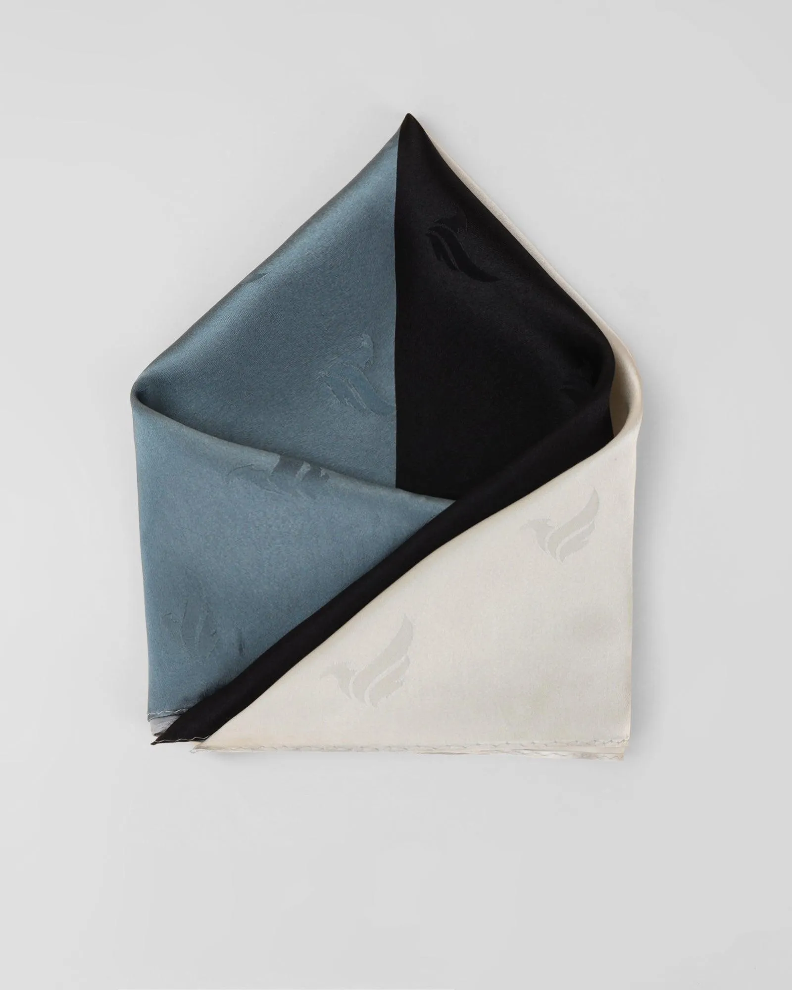 Must Haves Silk Black Solid Pocket Square - New Teddy