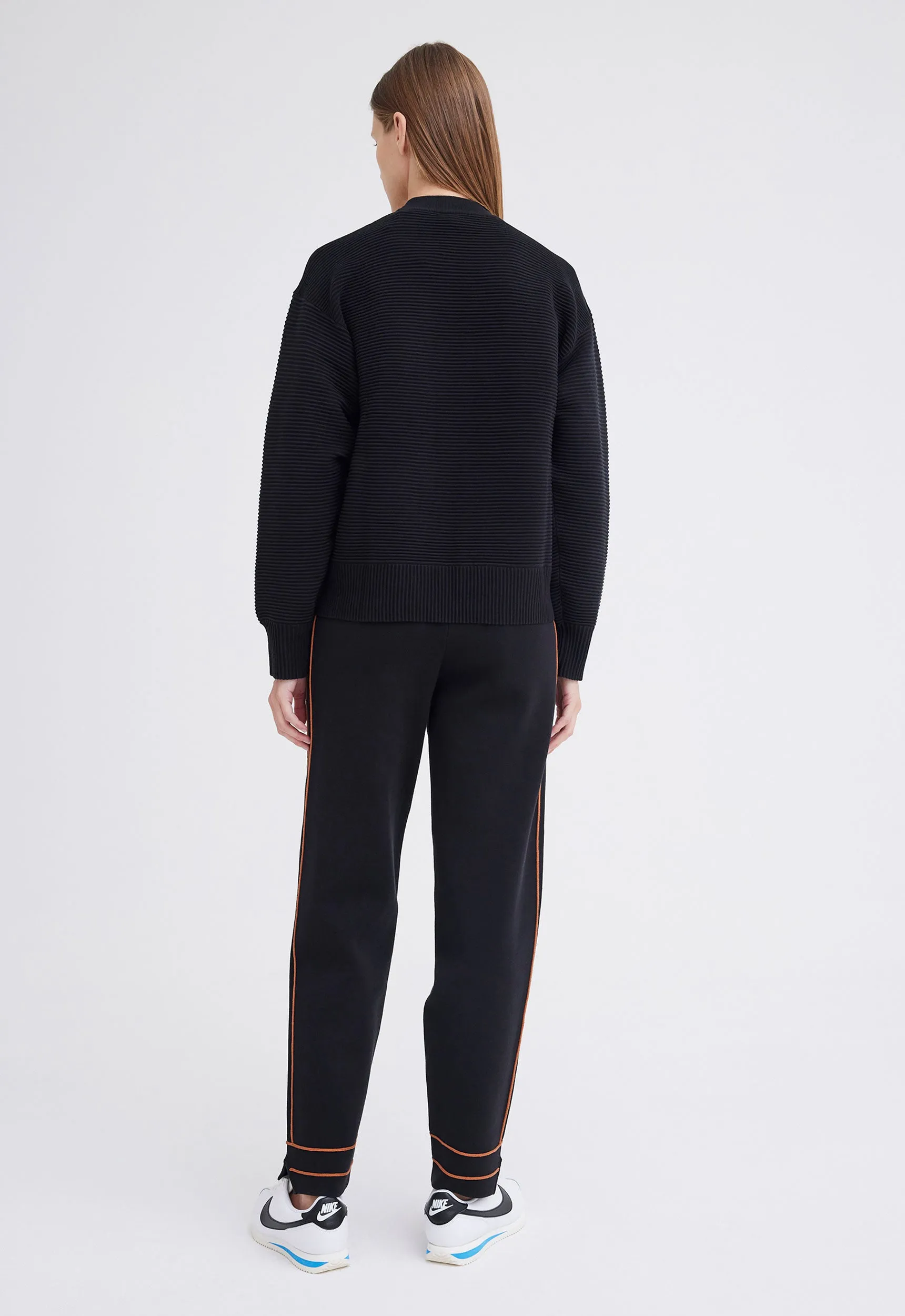 NAGNATA Sonny Crew Neck Sweater  - Black