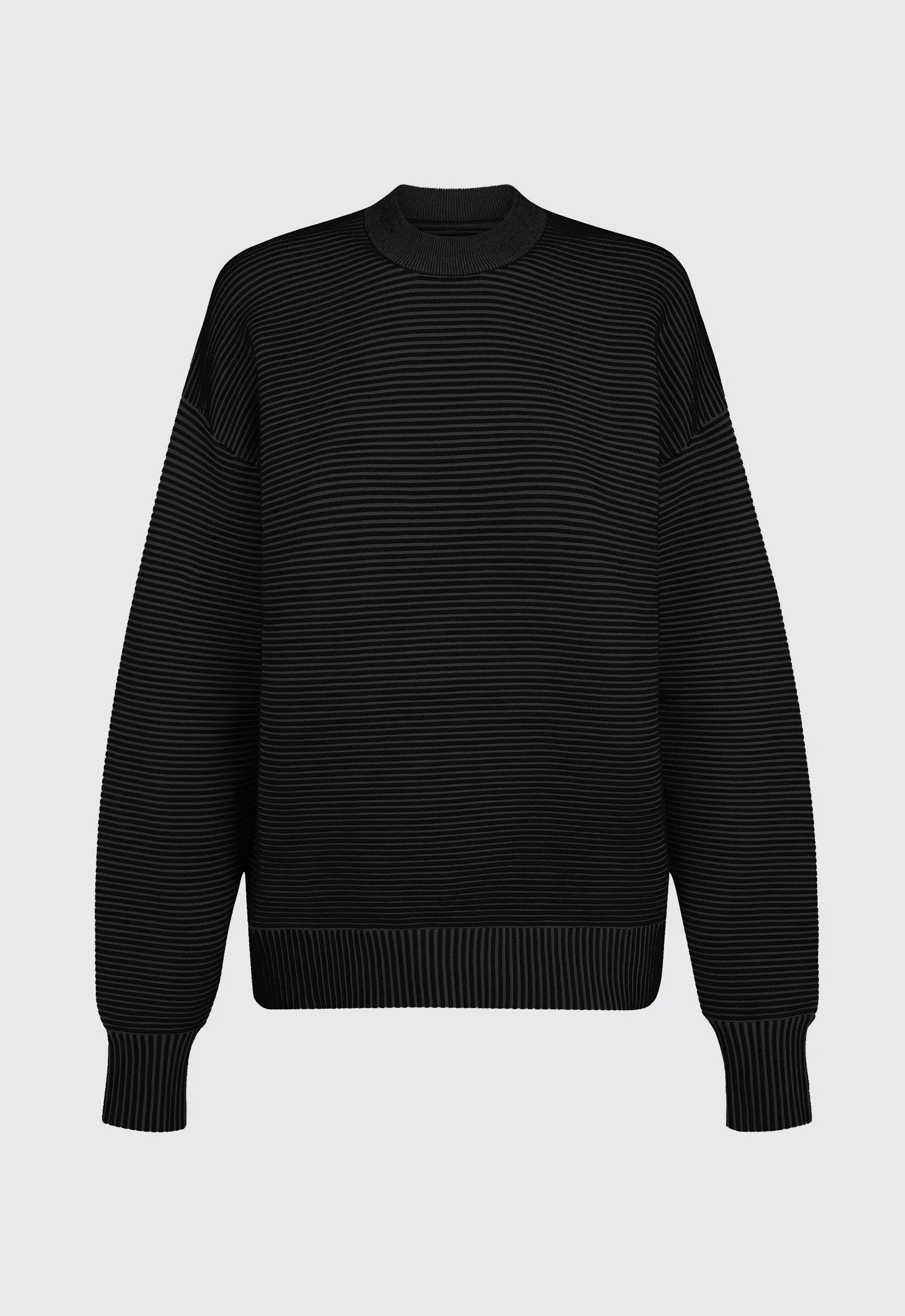 NAGNATA Sonny Crew Neck Sweater  - Black