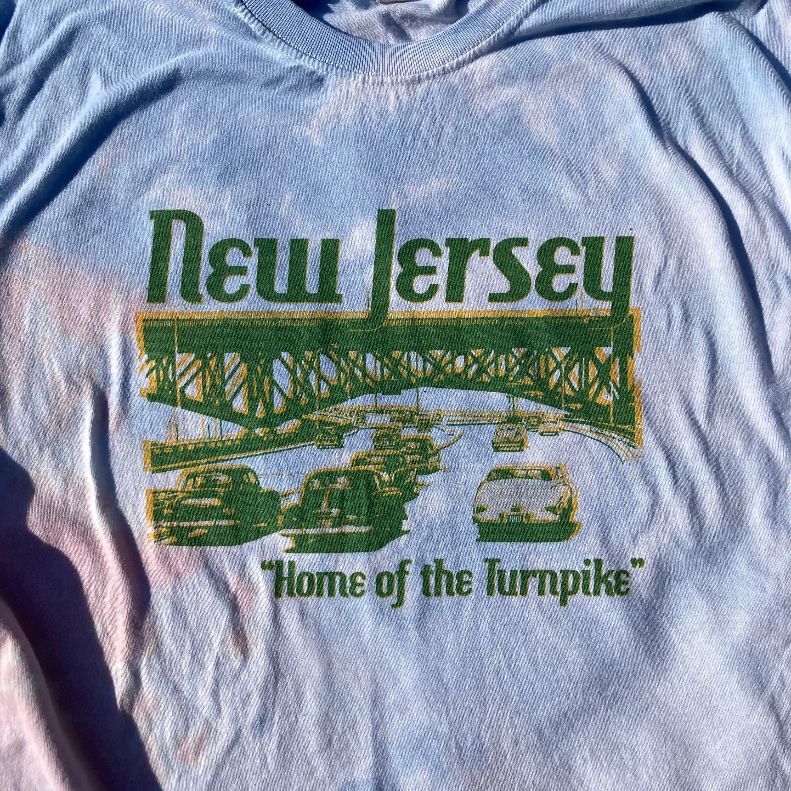 New Jersey: Home of the Turnpike tie dye shirt (XL)