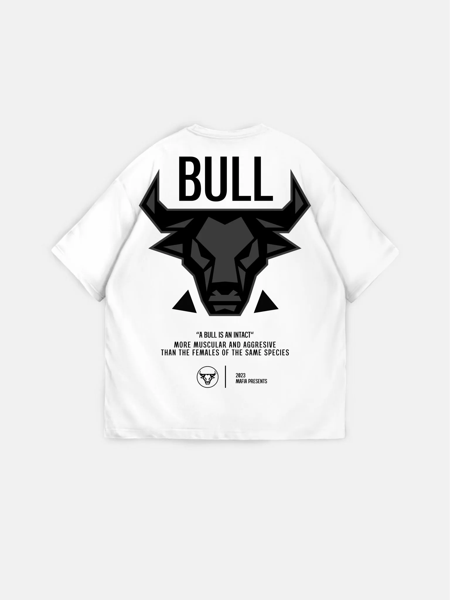 Oversize Bull T-shirt - White and Black