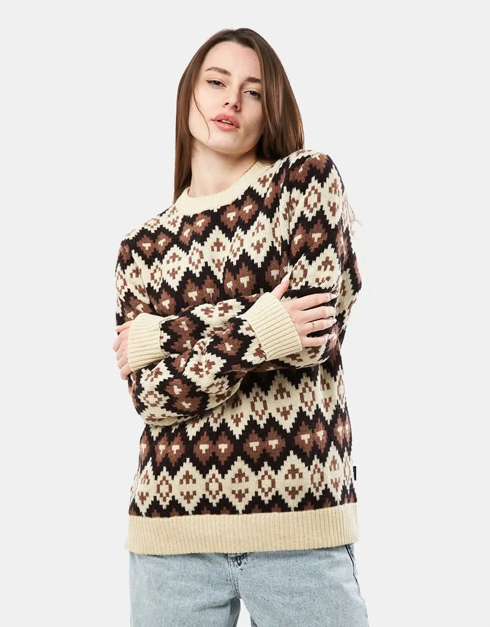 Patagonia Recycled Wool-Blend Sweater - Morning Flight: Dark Natural