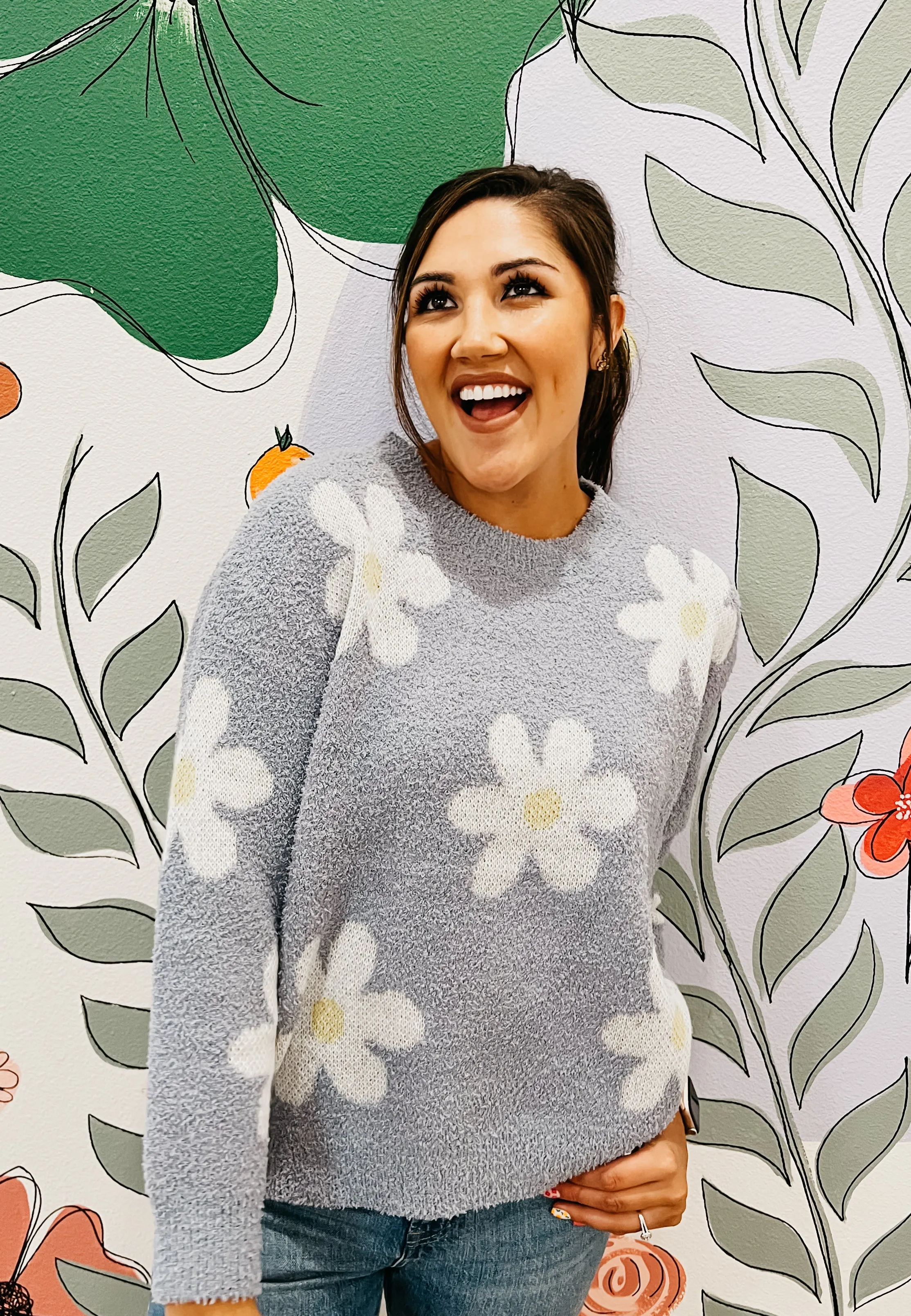 Periwinkle Paige Floral Sweater