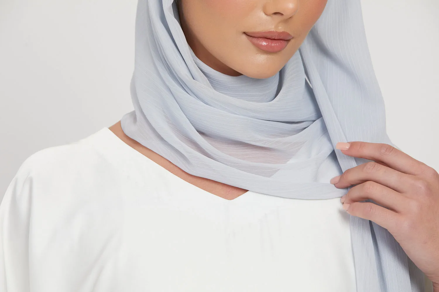 Premium Satin Inner Slip Dress WITH LINING - White
