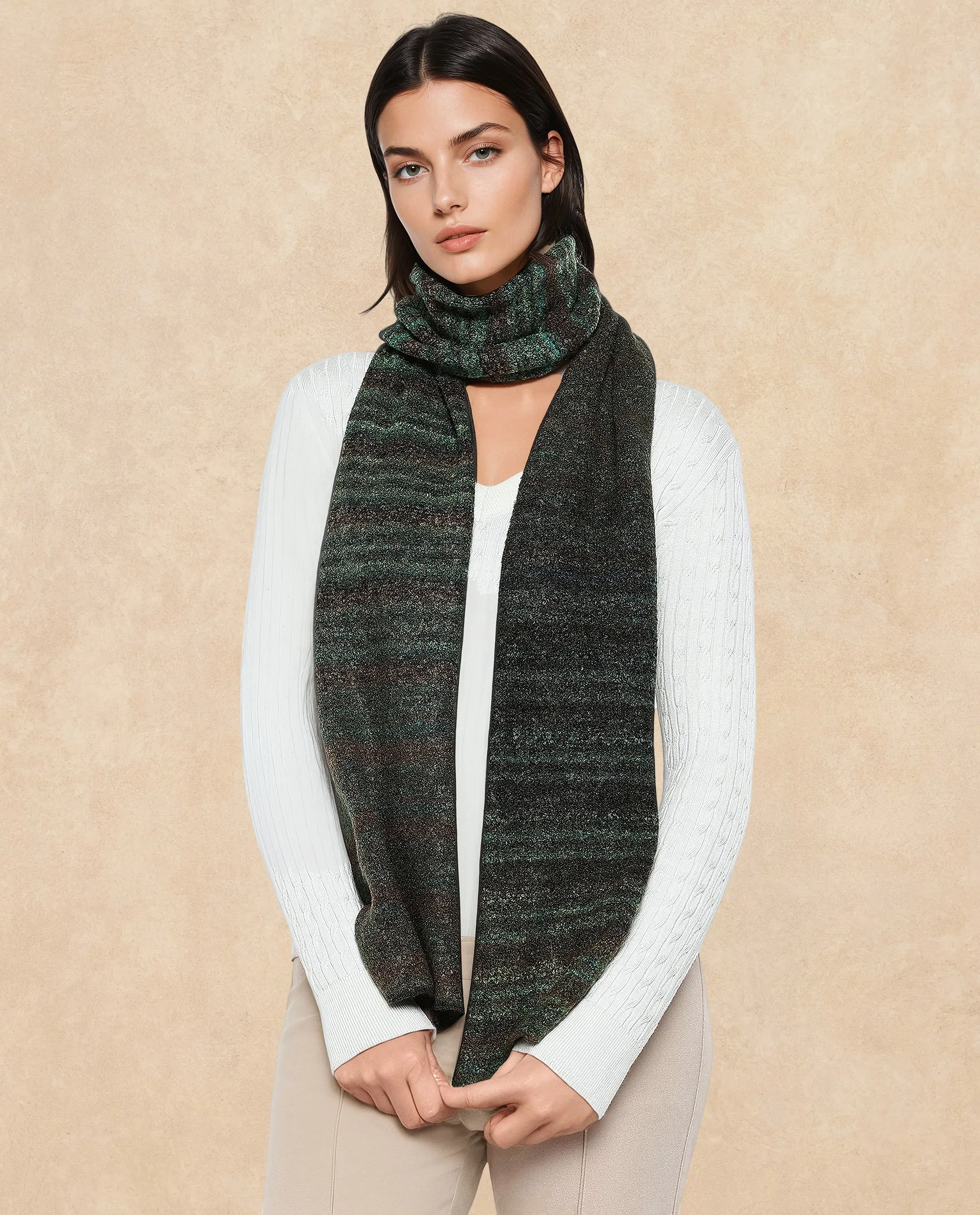 Rareism Women Muffy 3 Multi Plain Muffler