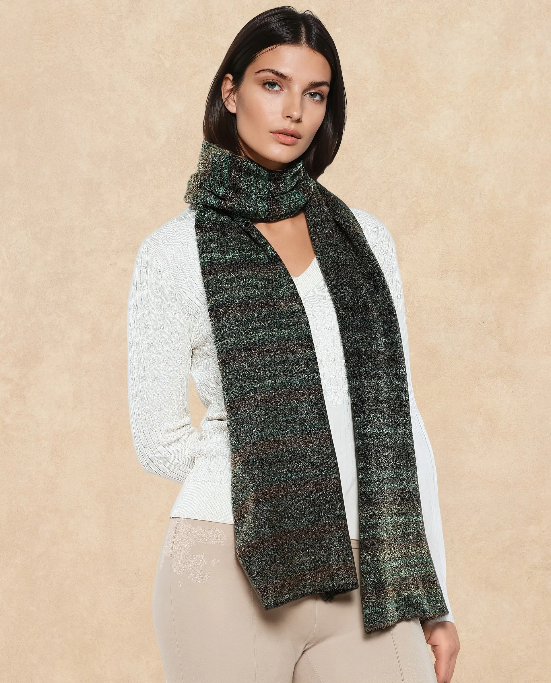 Rareism Women Muffy 3 Multi Plain Muffler
