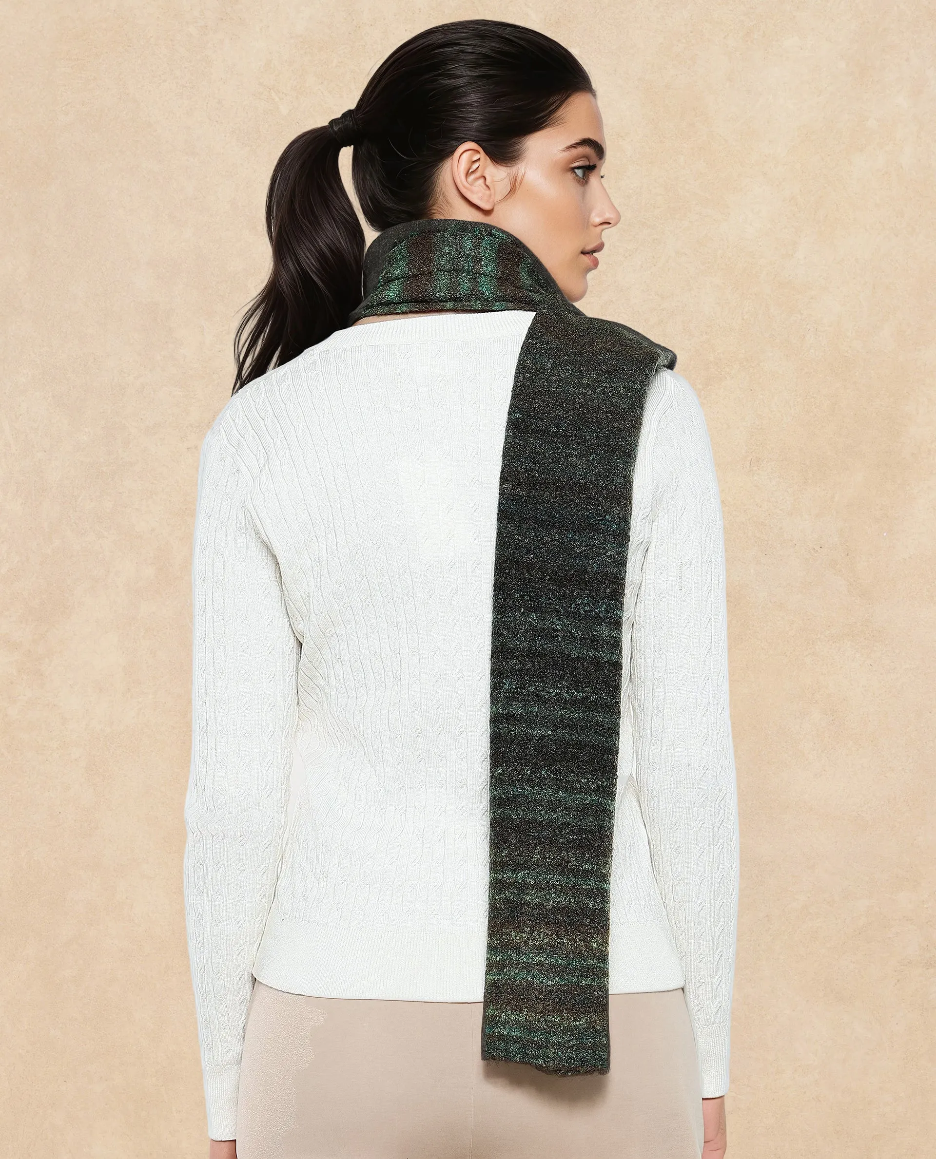 Rareism Women Muffy 3 Multi Plain Muffler