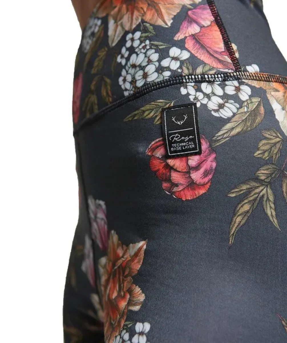 Rojo Tranquility 7/8 Womens Plus Size Thermal Pants Bouquet Sizes 3XL - 5XL