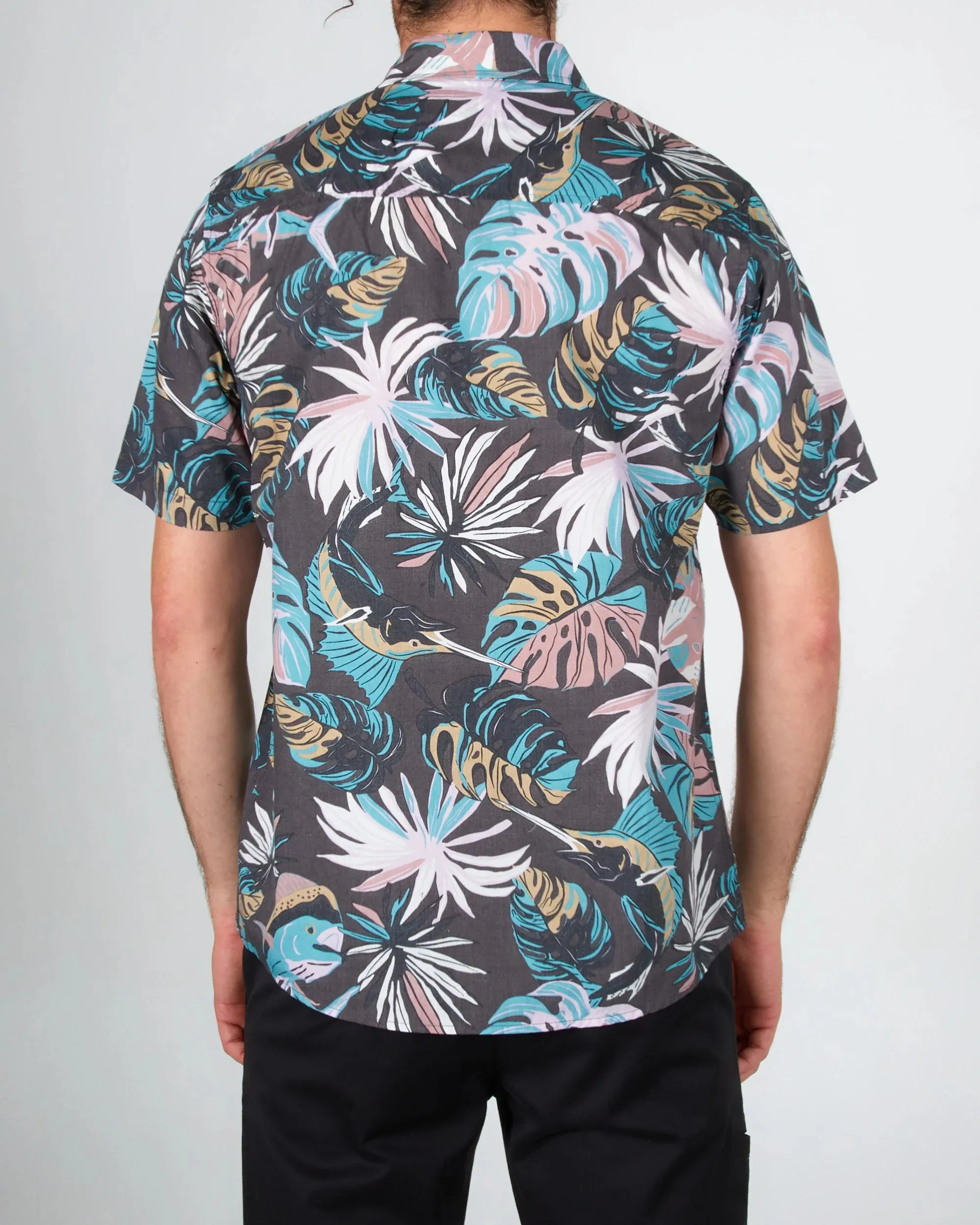 Salty Crew Large Kine Charcoal S/S Woven