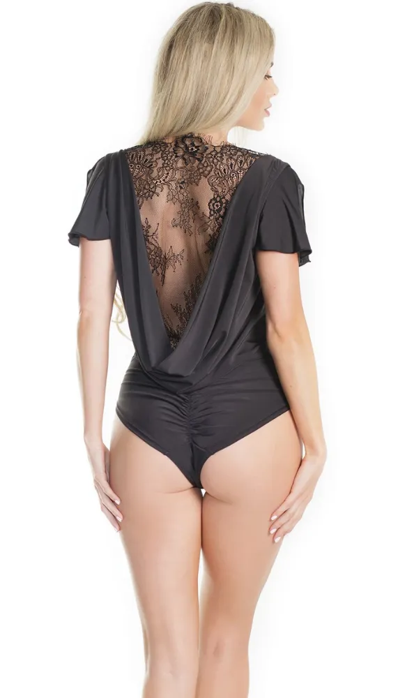 Seductive Cowl Back Teddy