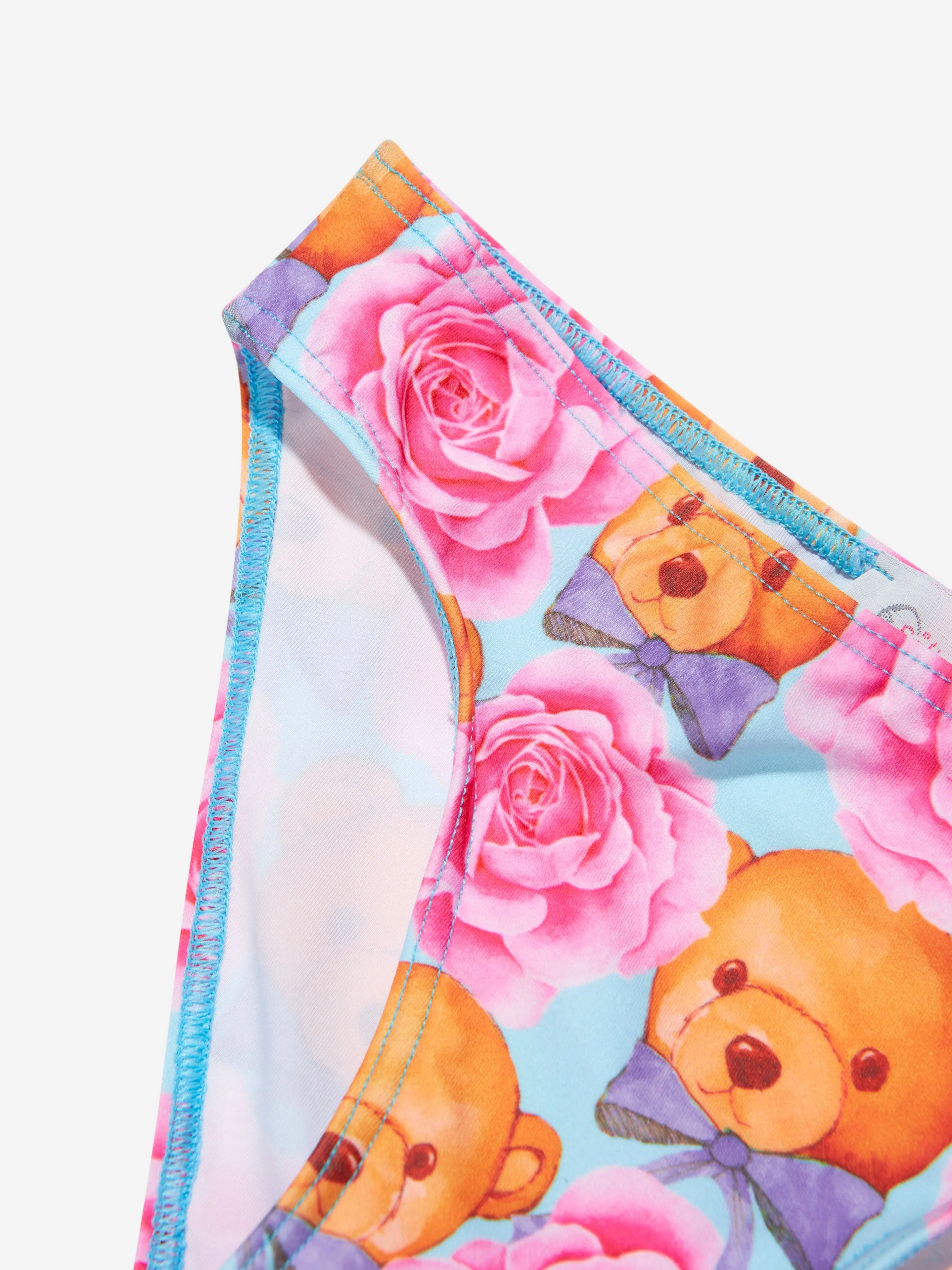 Selini Action Girls Teddy And Rose Bandeau Bikini in Blue