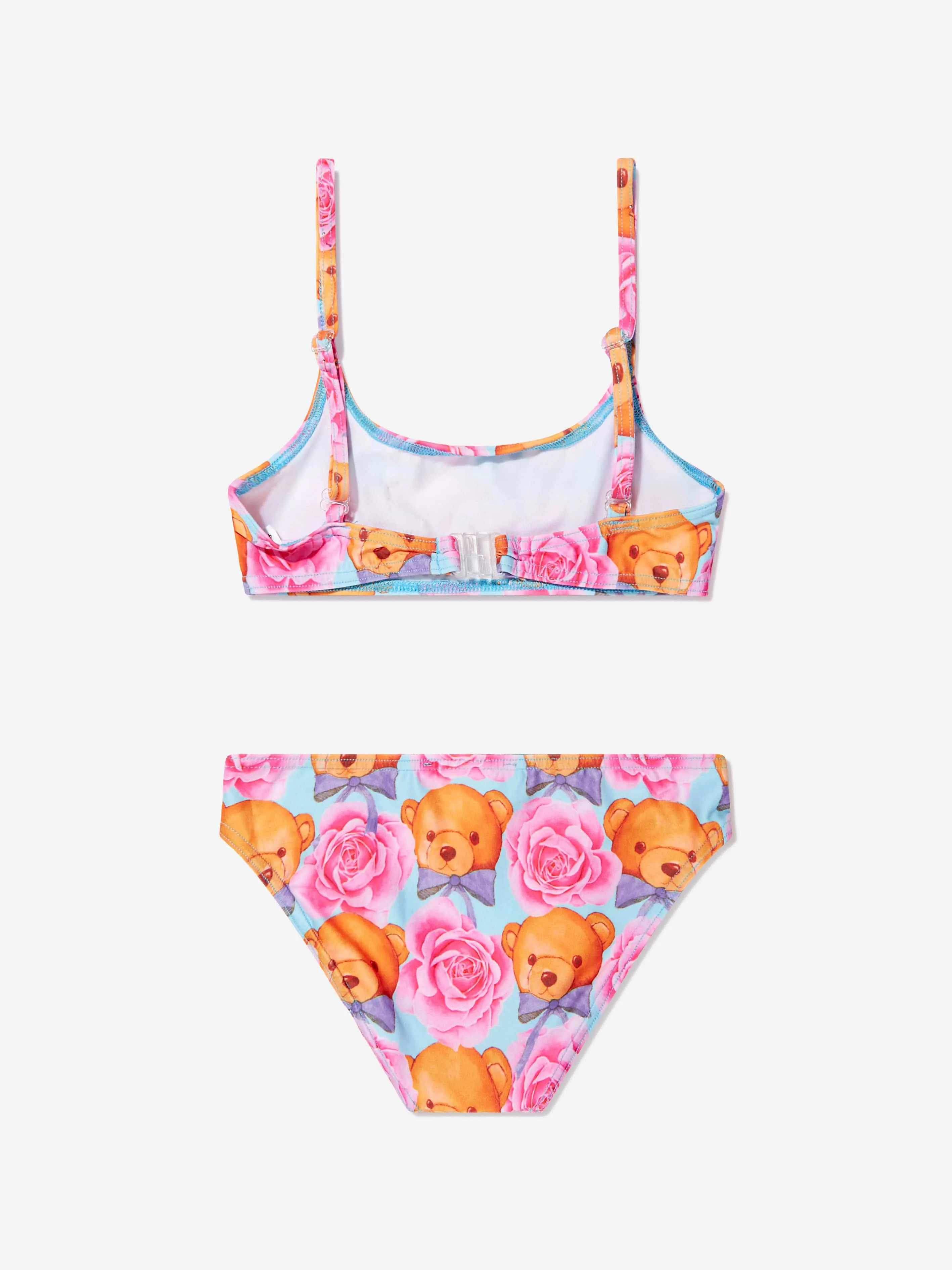 Selini Action Girls Teddy And Rose Bandeau Bikini in Blue