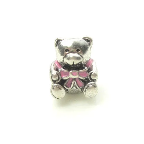 Silver Charms Genuine Official Brand Beads Mixed MOM Love Heart Beads Pink Bear Lucky Cat Book Design