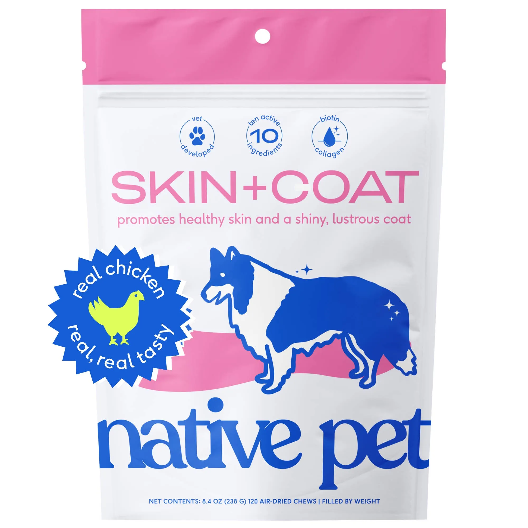 Skin   Coat Chews, Skin & Coat Supplement for Dogs, 60 ct.