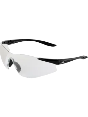 Snipefish® Indoor/Outdoor Anti-Fog Lens, Matte Black Frame Safety Glasses - BH766AF