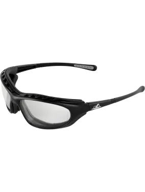 Steelhead® Indoor/Outdoor Anti-Fog Lens, Matte Black Frame Safety Glasses - BH1366AF