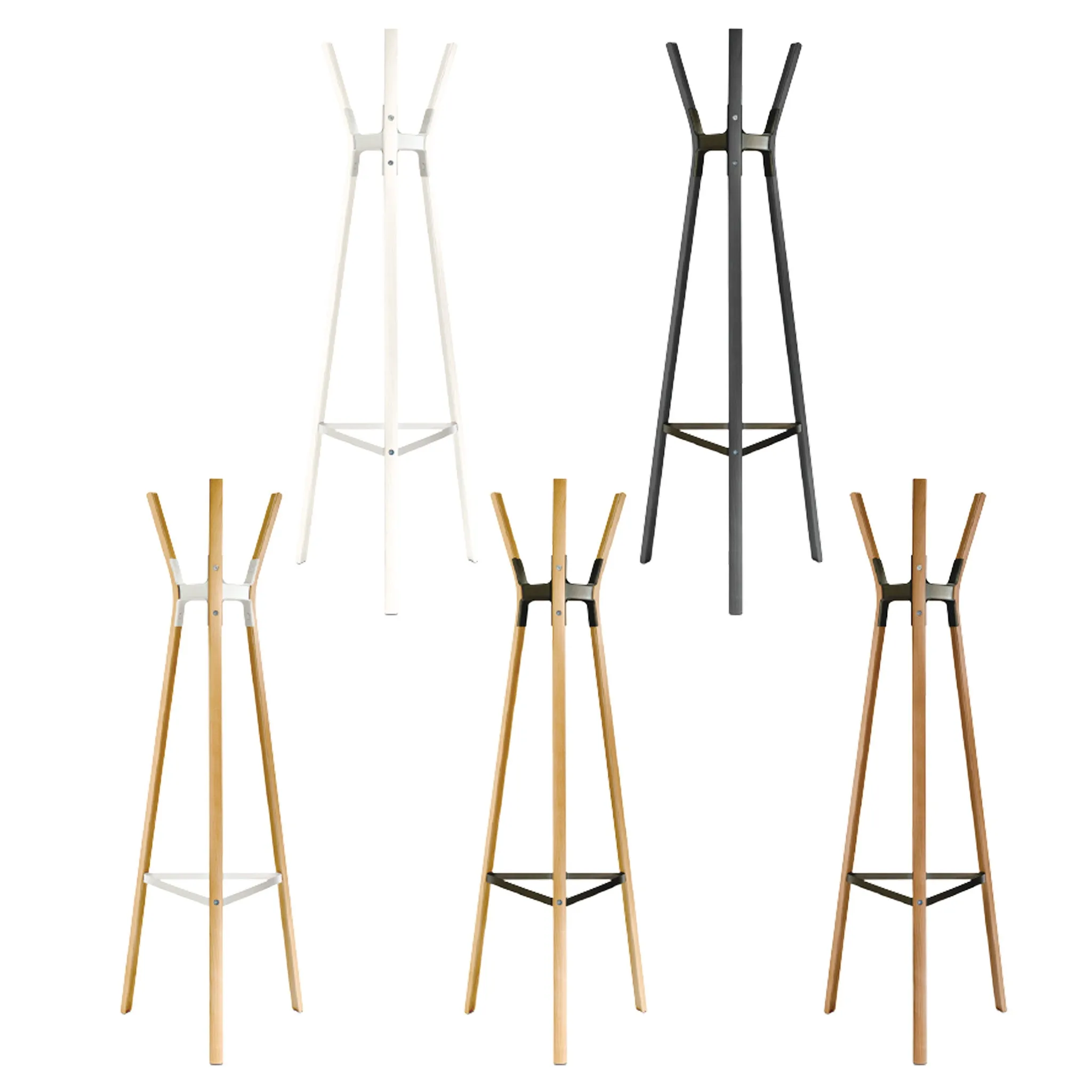 Steelwood Coat Stand by Ronan & Erwan Bouroullec