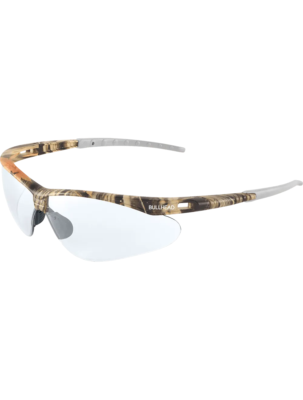 Stinger® Clear Anti-Fog Lens, Woodland Camouflage Frame Safety Glasses - BH6101AF