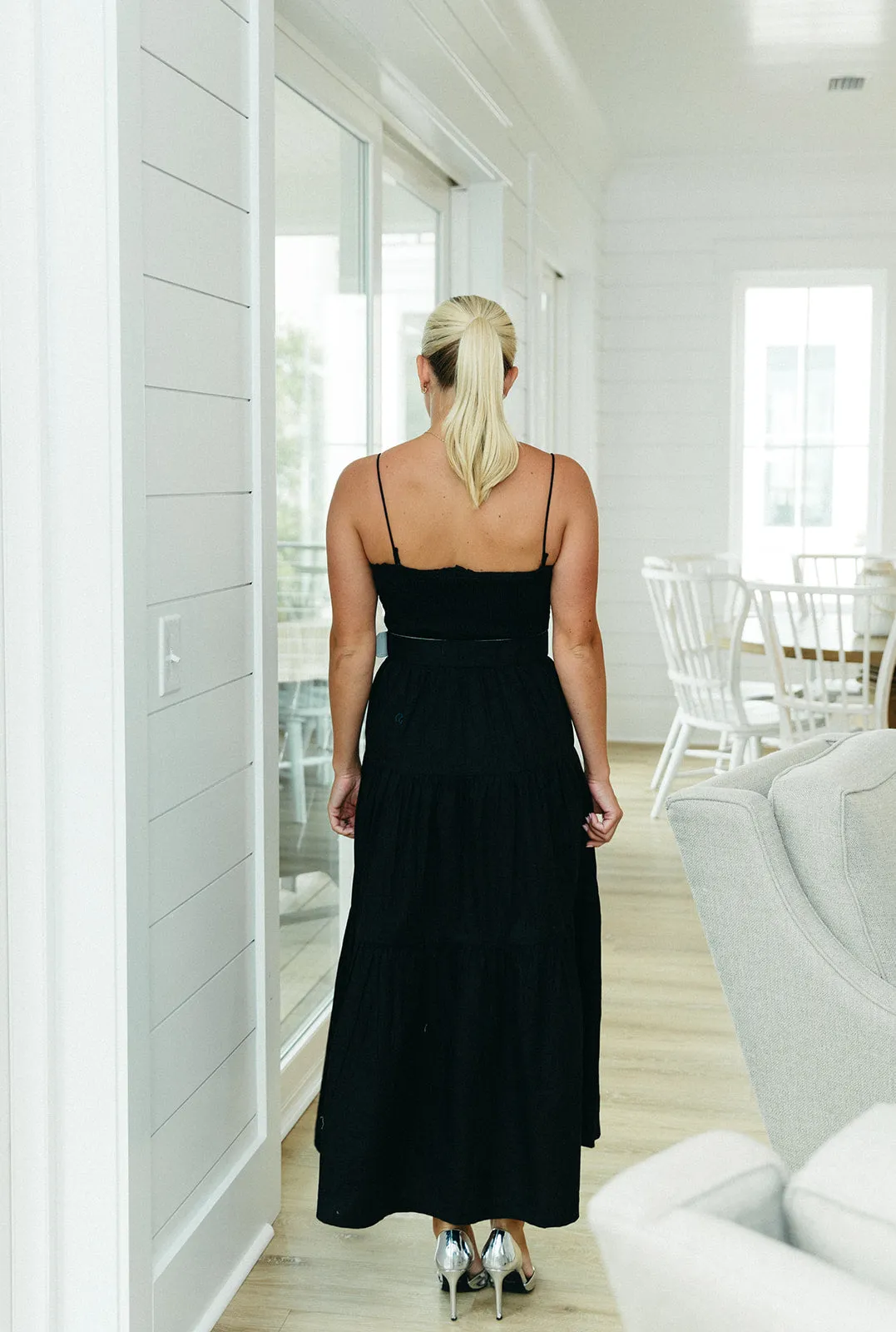 Summer Loving Midi Dress - Black