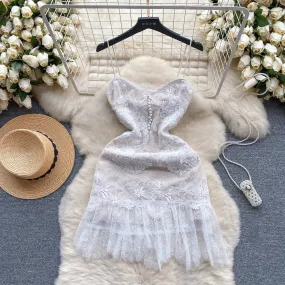 Sweetie Crochet Slip Bottoming Dress