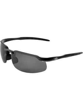 Swordfish® Smoke Anti-Fog Lens, Matte Black Frame Safety Glasses - BH1063AF
