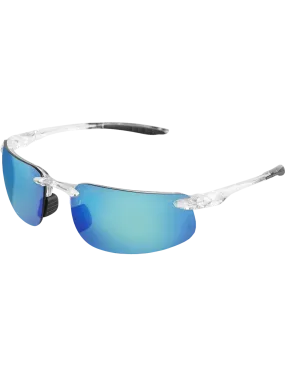 Swordfish®X Blue Mirror Anti-Fog Lens, Crystal Clear Frame Safety Glasses - LIMITED STOCK - BH2519AF