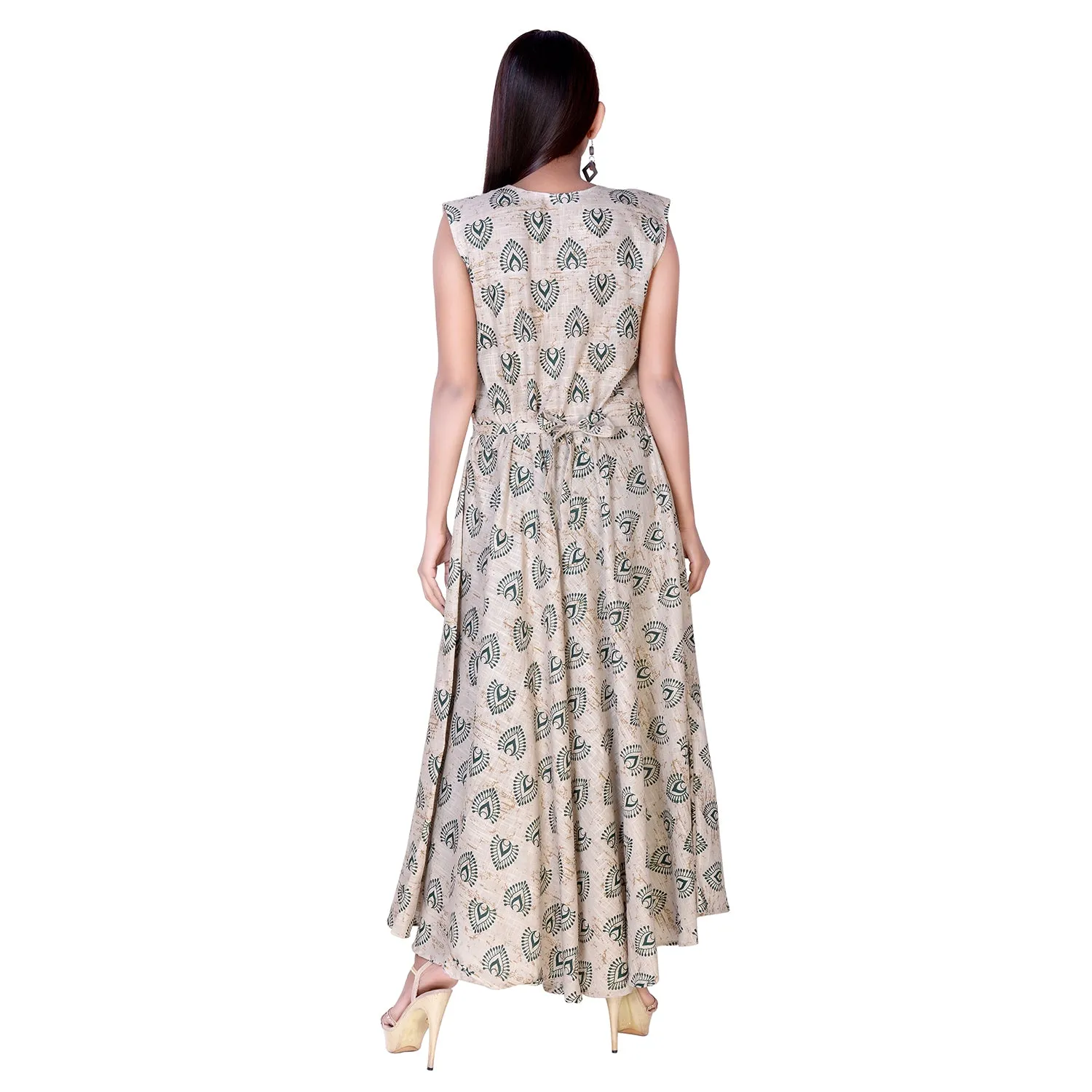 Traditional Green Rajasthani Buta Print