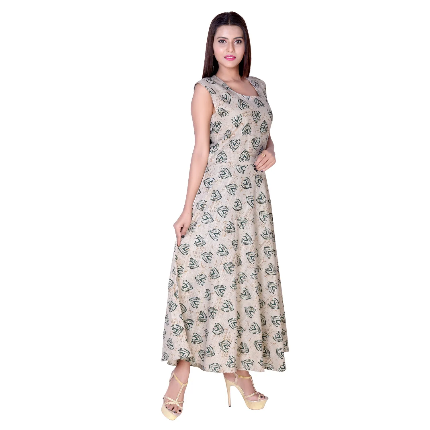 Traditional Green Rajasthani Buta Print