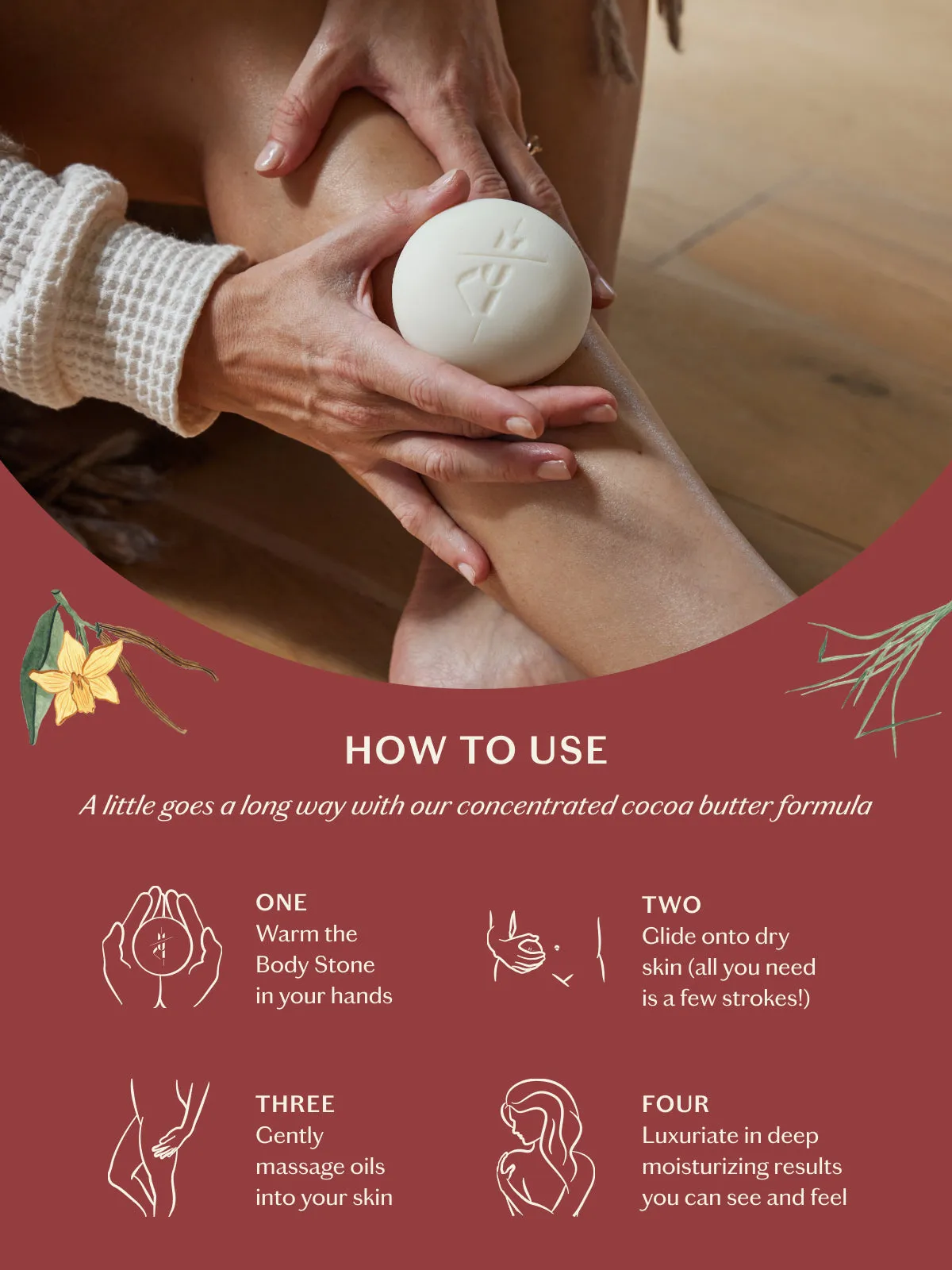 Vanilla & Vetiver | Deep Moisturizing Lotion Bar