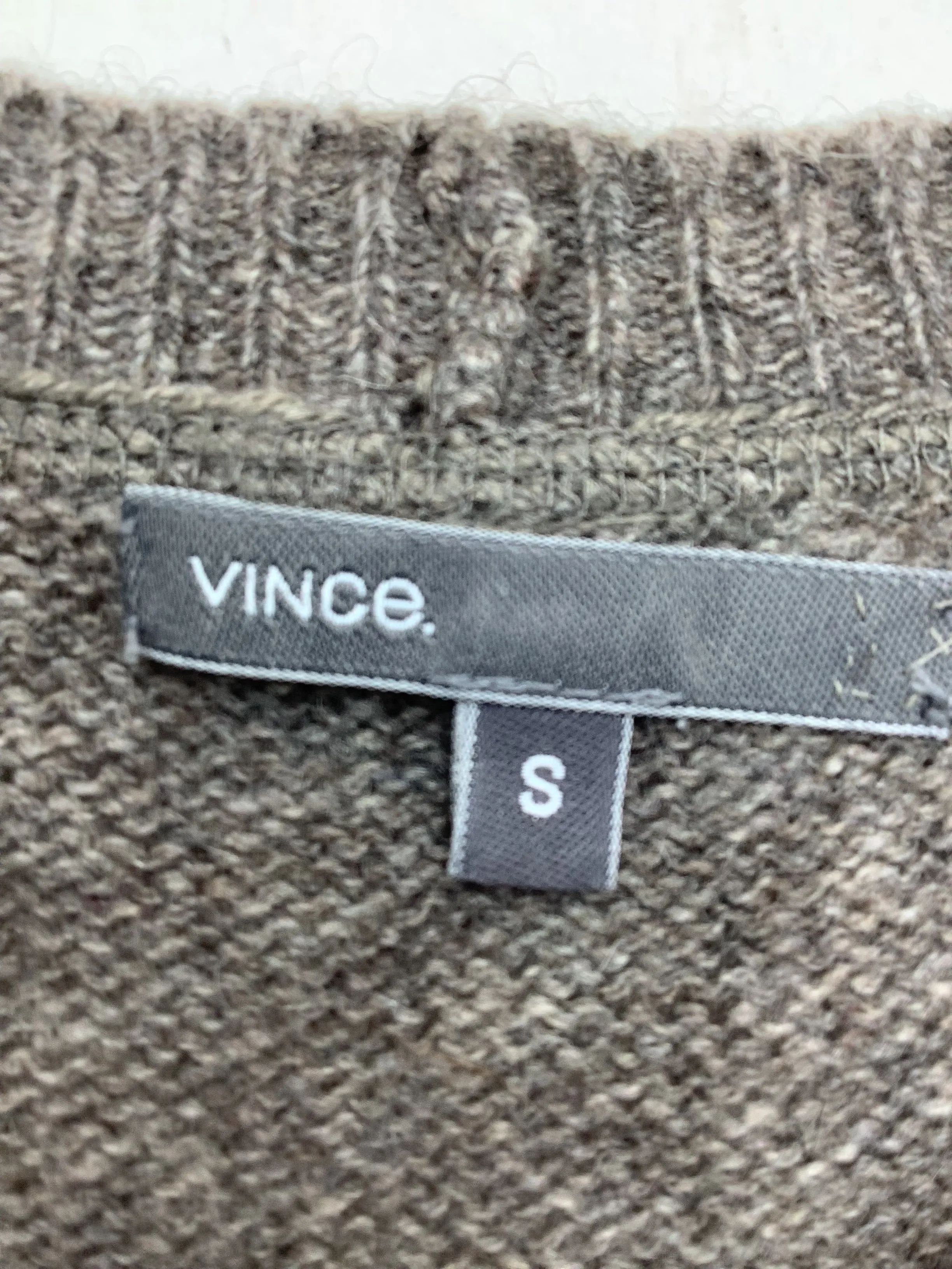 Vince Stripe Print Cashmere Sweater Stripe Print Size: S