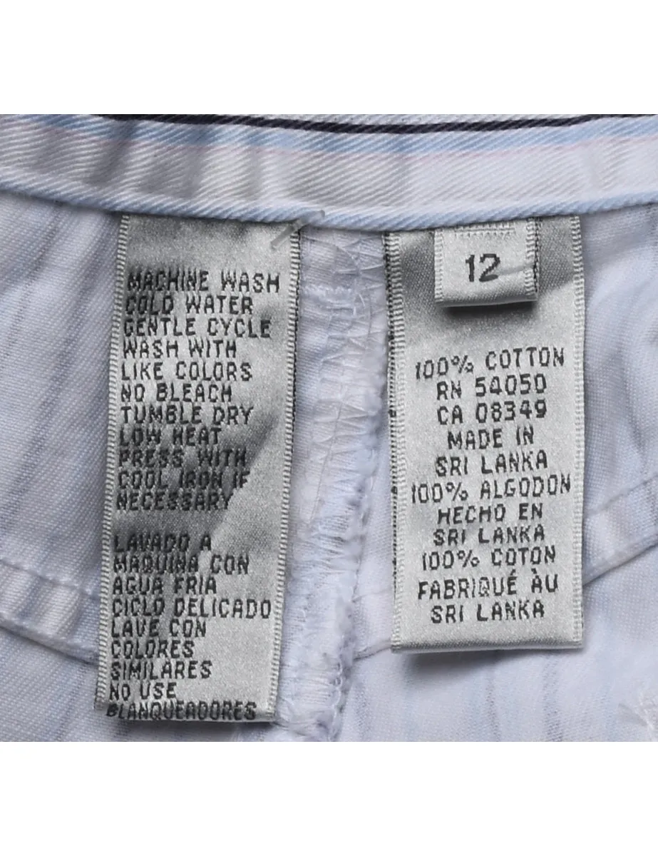 White Striped Trousers - W32 L32
