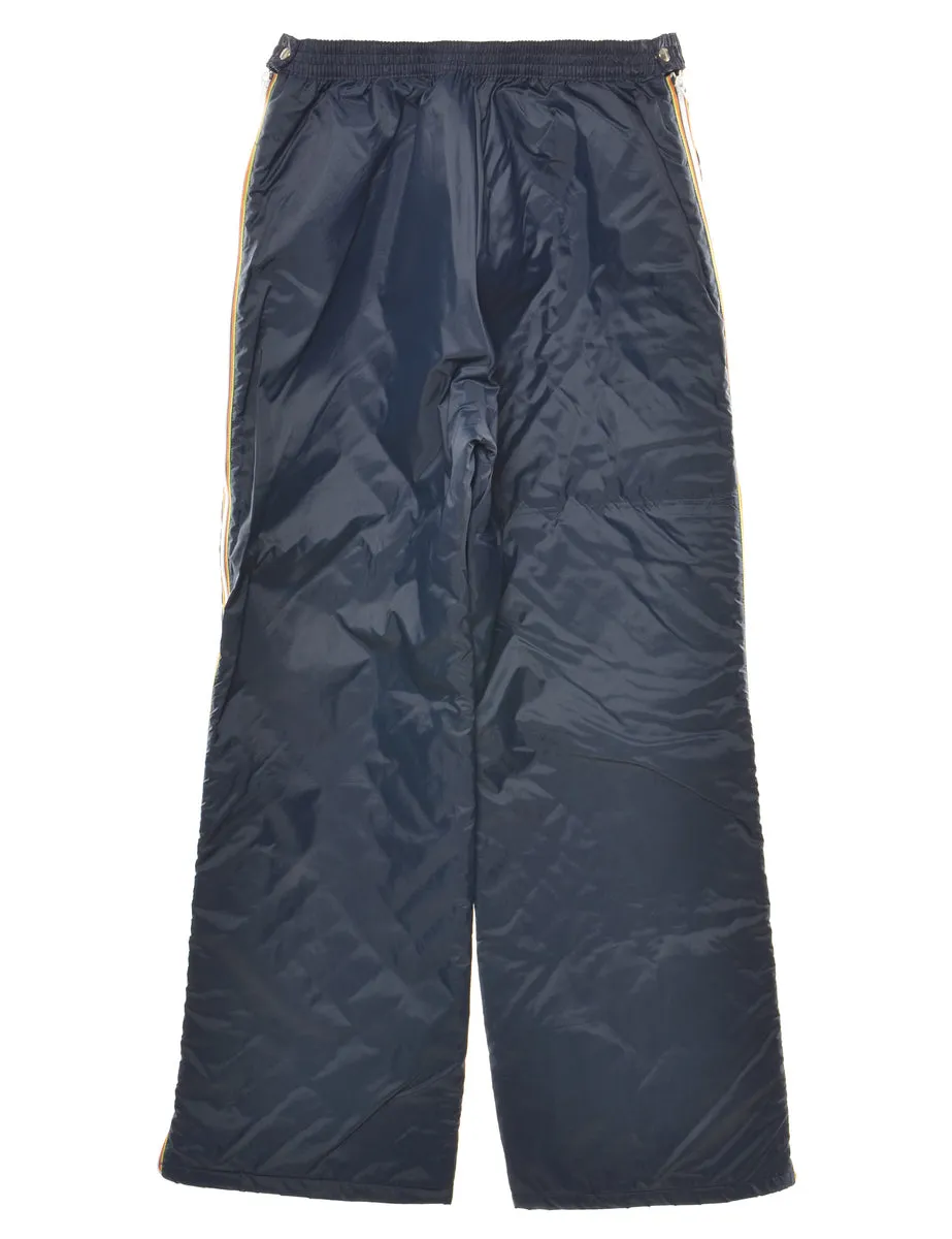 Wide Leg Navy Ski Trousers - W28