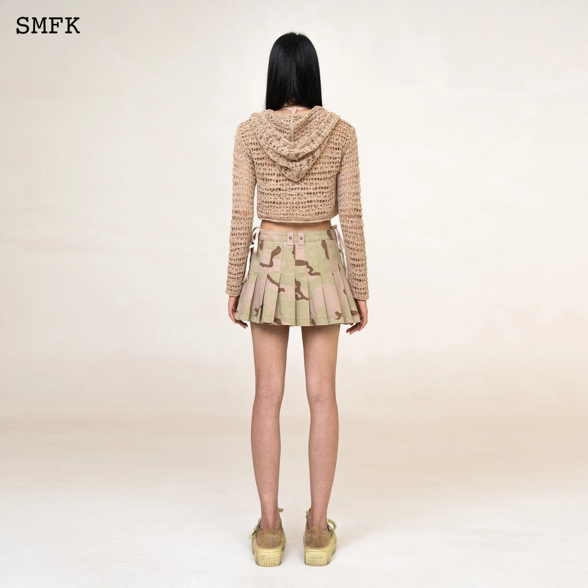 WildWorld Desert Camouflage Pleated Mini Skirt