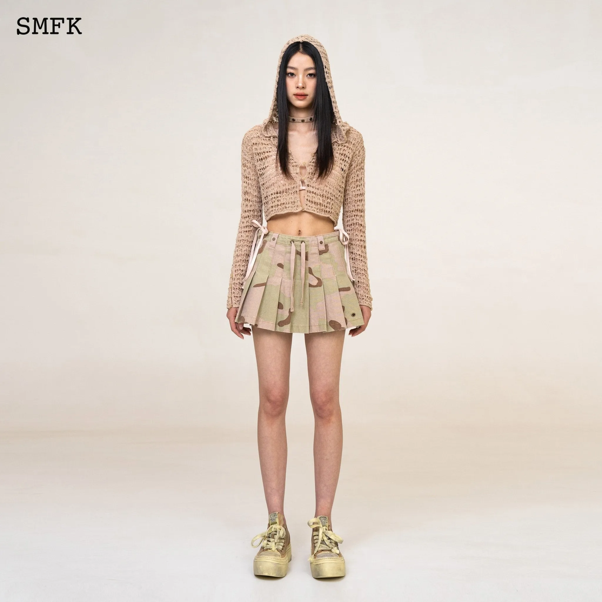 WildWorld Desert Camouflage Pleated Mini Skirt