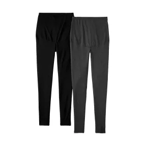 Womens Full Panel Cotton Maternity Leggings
