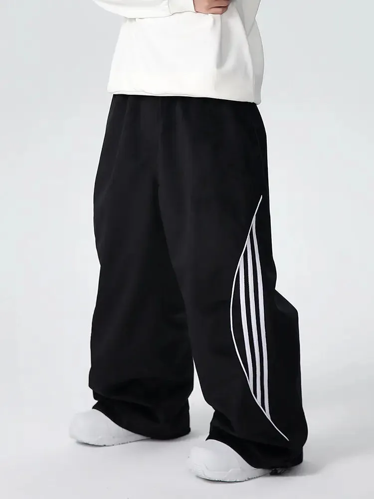 Women's Oversized Fleece Baggy Snowboarding Pants