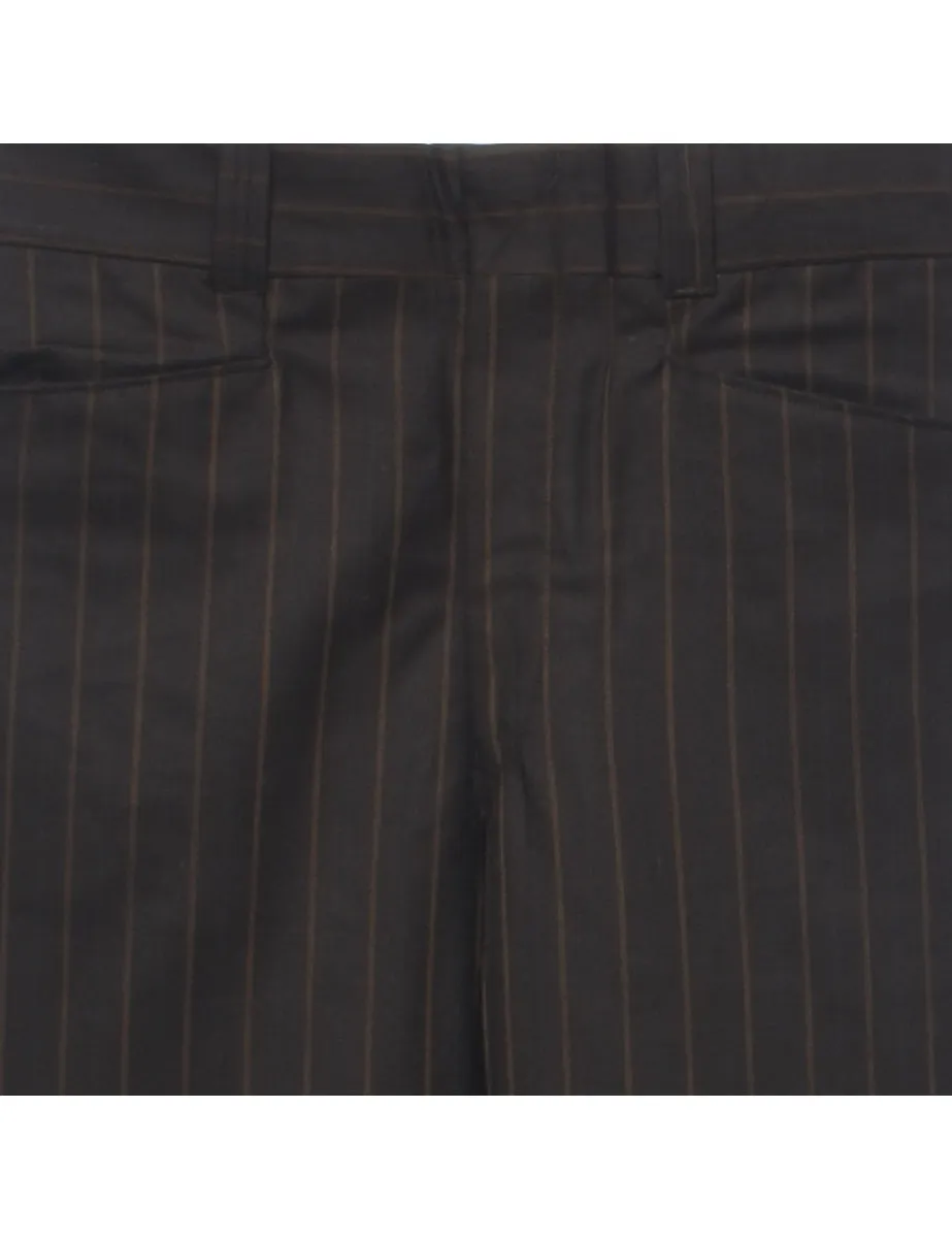 Wool Striped Pattern Trousers - W31 L32